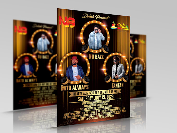 design business and event flyer