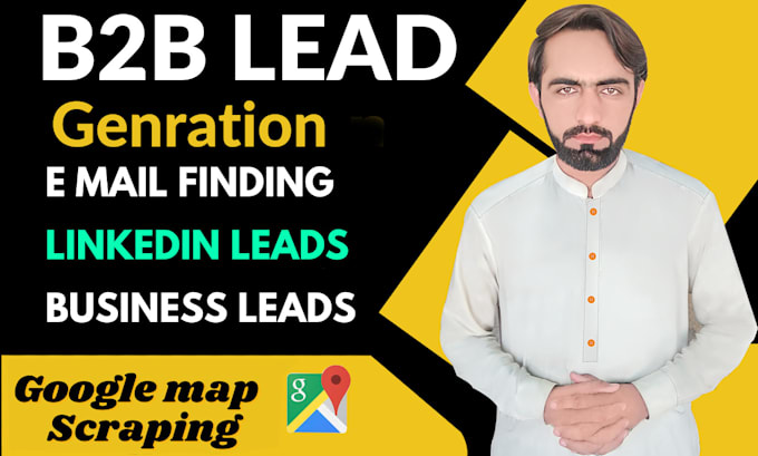 do quality b2b lead generation,prospect list building and google map scraping