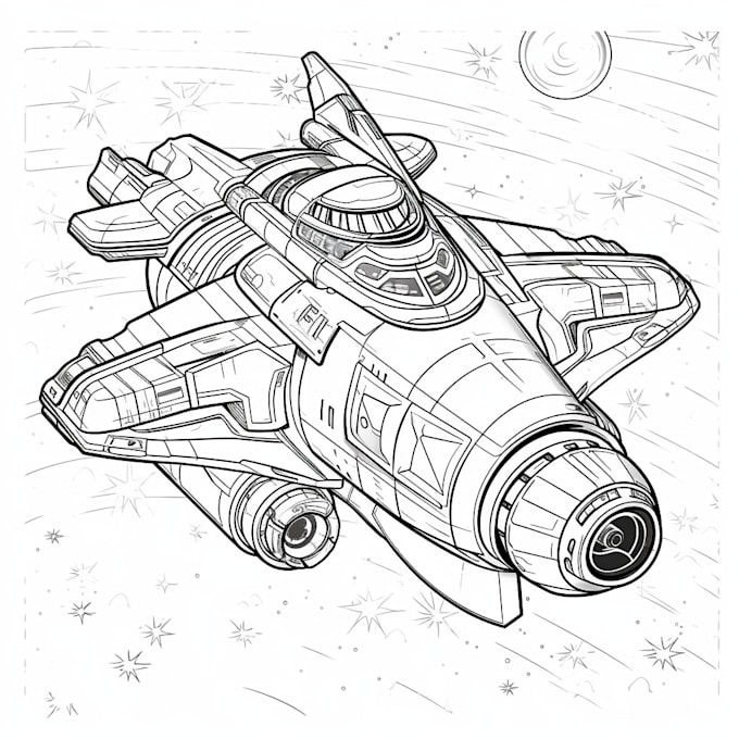 Create coloring book pages by Razzza Fiverr
