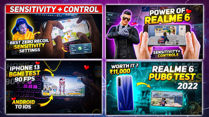 provide best gaming thumbnail design for youtube videos