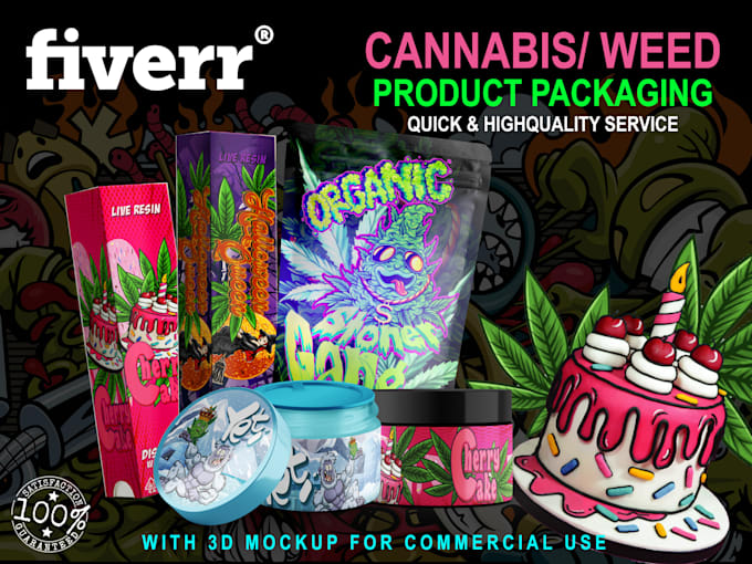 design cannabis packaging, weed bag design, and custom cbd labels