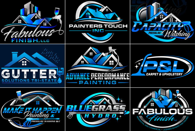 Do pressure washing cleaning and power washing logo design by Logo