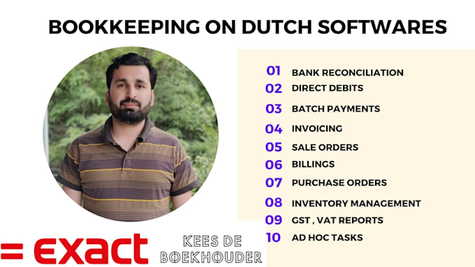 do bookkeeping on exact online software