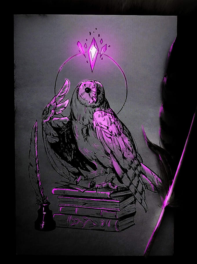 make glow your sketch and photos