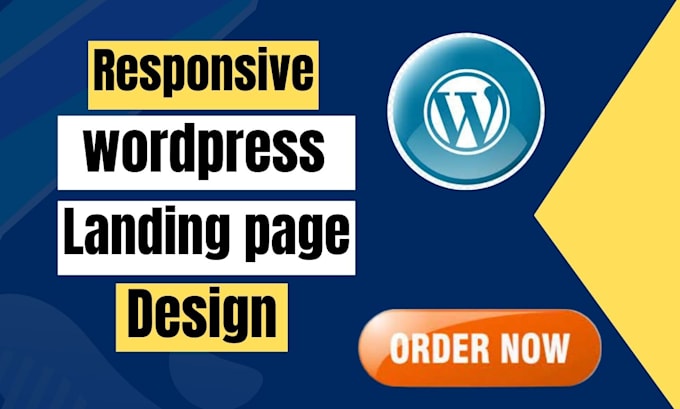design wordpress landing page elementor pro or divi theme landing page