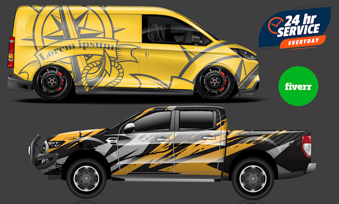 create professional 4x4 jeep wraps, car, van, pickup etc wrap