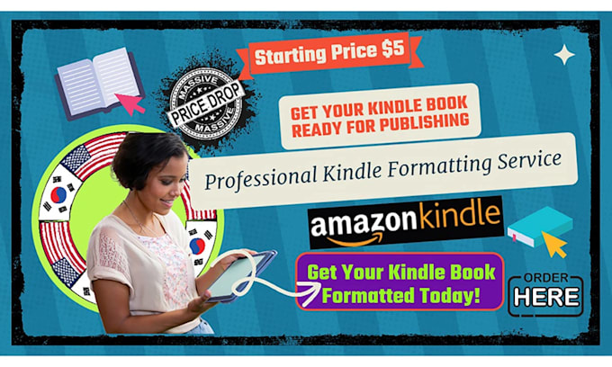 do ebook formatting, convert to ebook, kindle book formatting
