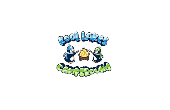 awesome camp ground logo design