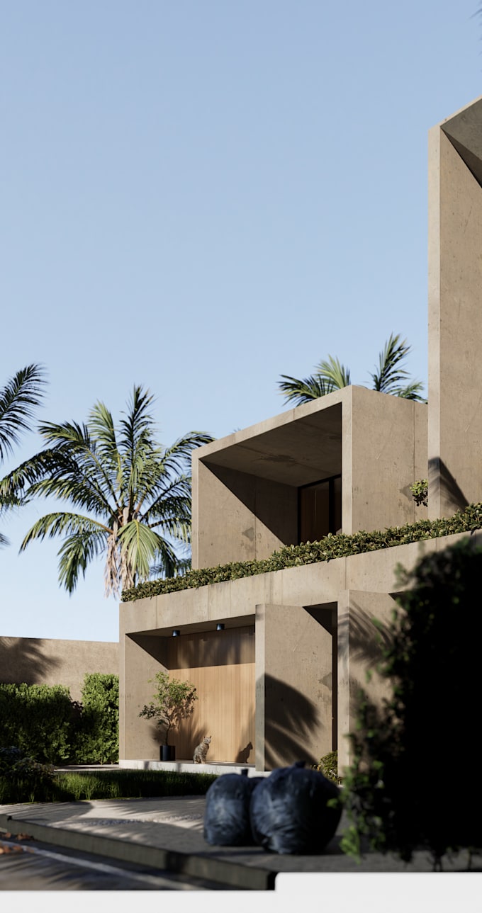 create 3d model architecture or interior design for you