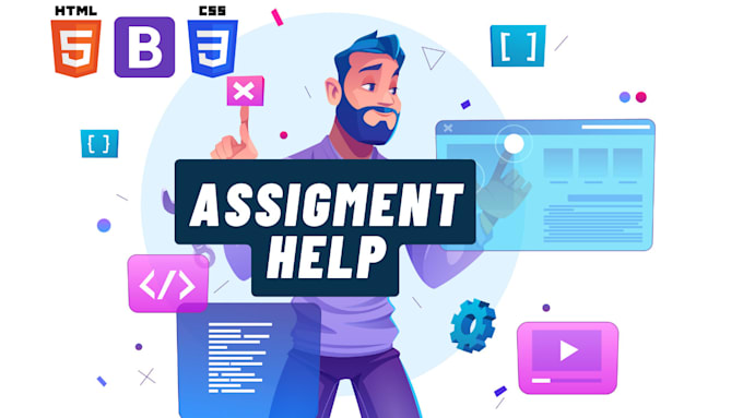 Do html css assignments and projects by Hamzamalik130 | Fiverr image.