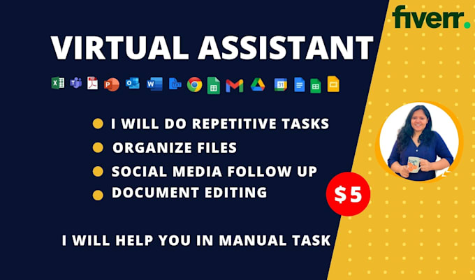 be your virtual assistant for office task