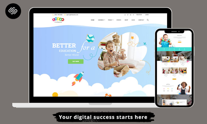 build a modern custom responsive squarespace website