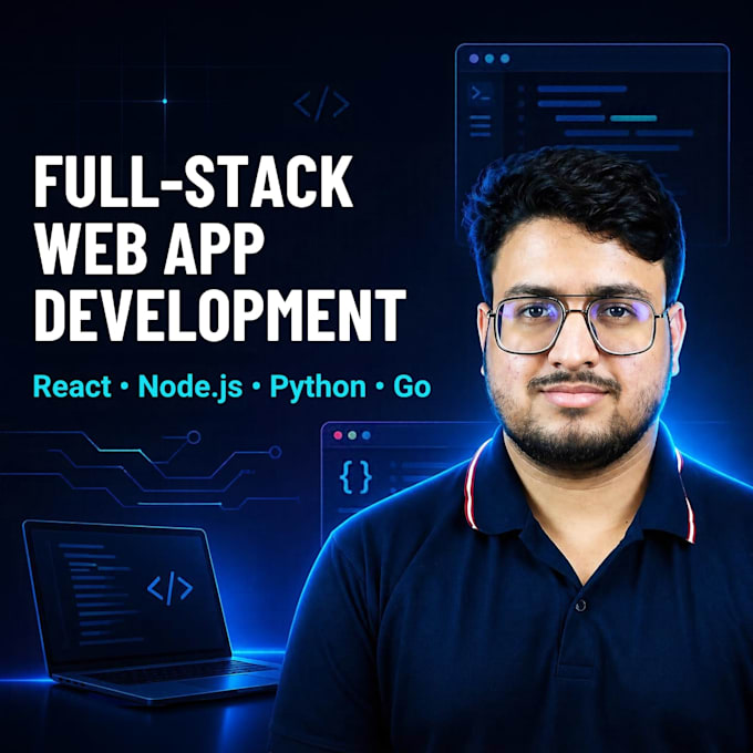 build a full stack web app with react, nodejs, golang or python