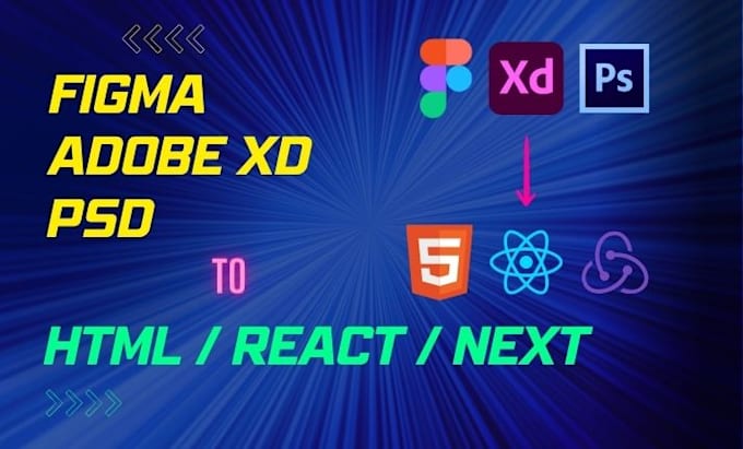 convert figma to html, xd to html, psd to html responsive