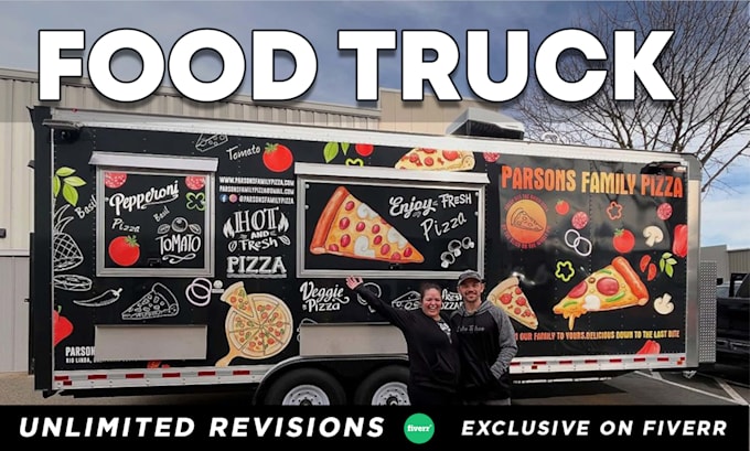 design food truck wrap, truck wrap, vehicle wrap, bus wrap, food truck