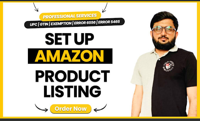 set up amazon account product listing