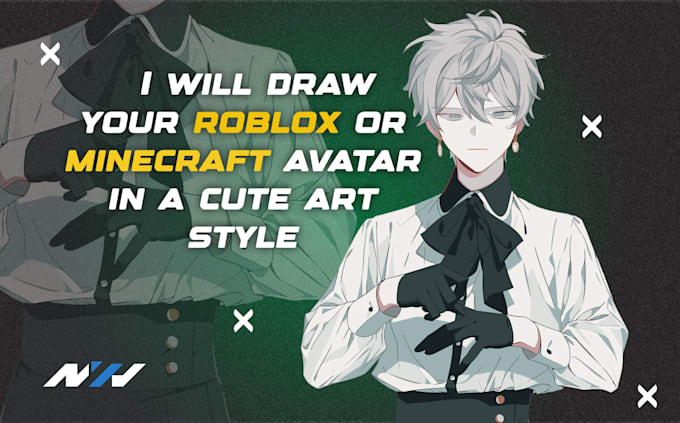 professional anime avatar and game character design roblox or minecraft
