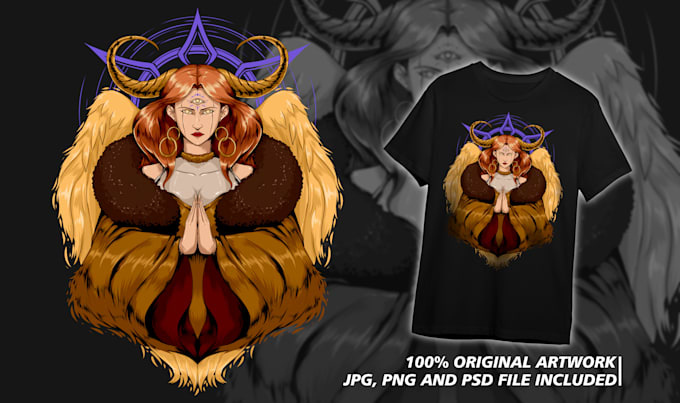 create illustration design for your merch