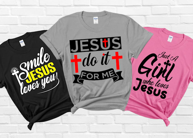 Realizza magliette cristiane personalizzate tipografia e design di magliette sfuse per te