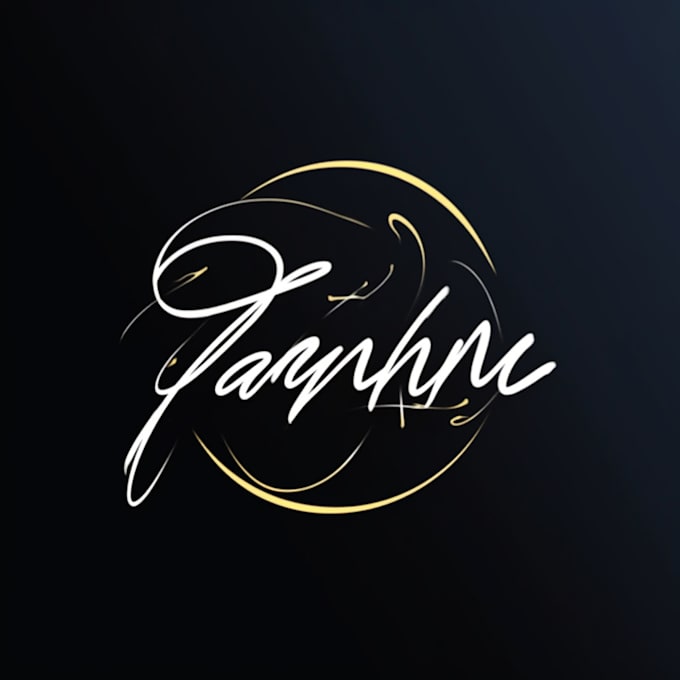 design scripted, handwritten or signature logo