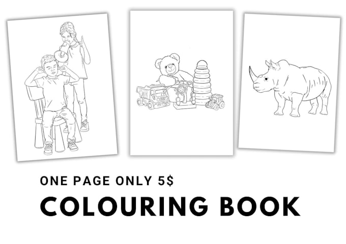 draw colouring page for you