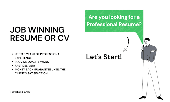 make professional CV, resume in PDF or doc