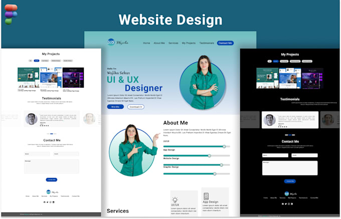 Design creative website and landing page ui ux in figma by ...