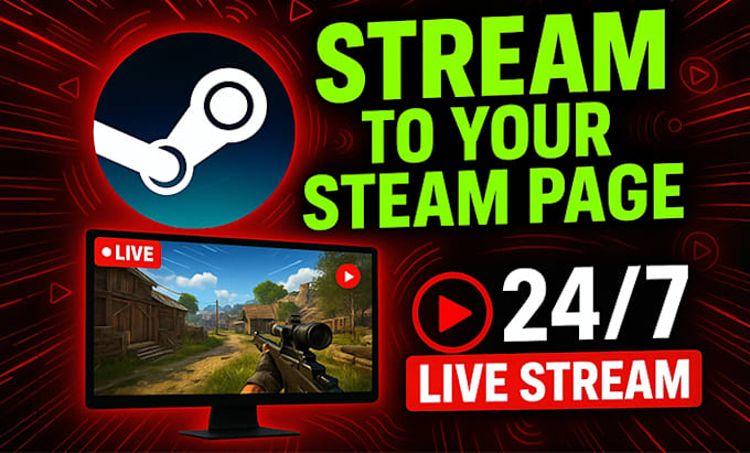 livestream your game to your steam page for 24 hours