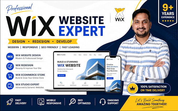 design or redesign a professional wix website or wix studio site