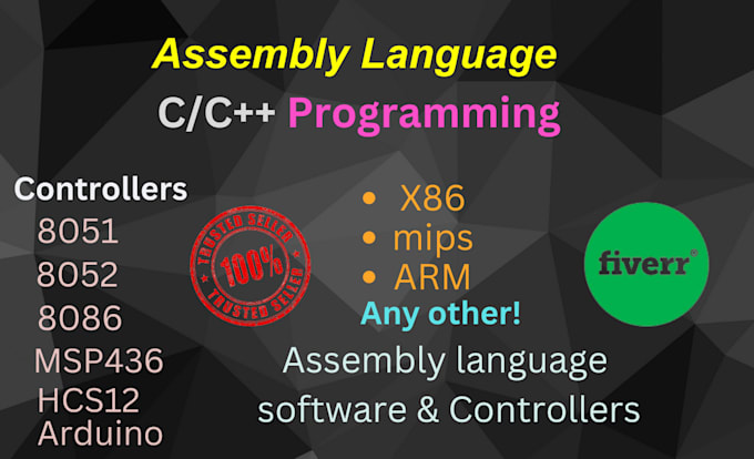 Do assembly language programming projects in x86 mips arm by Engr ...
