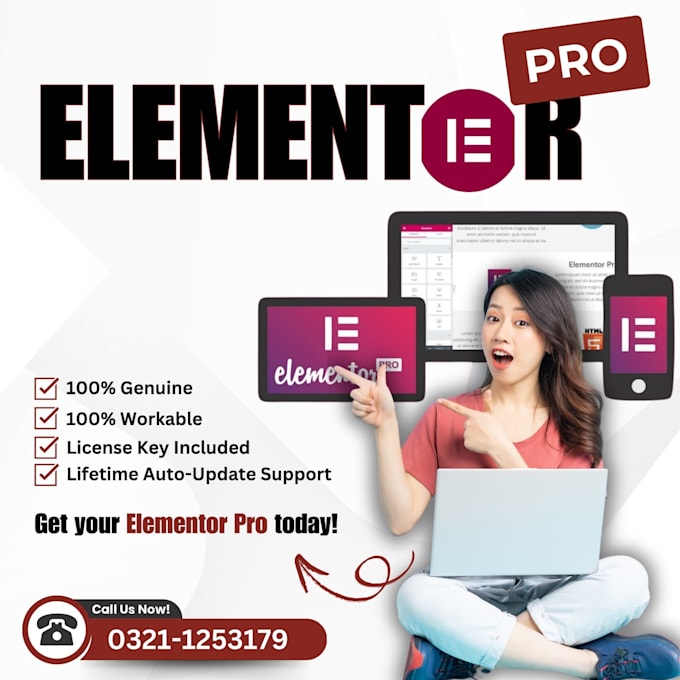 install elementor pro plugin genuine license for 2 years