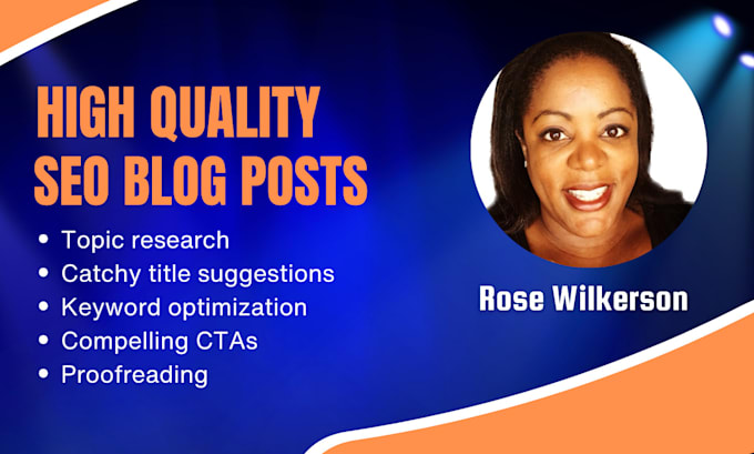 write high quality SEO blog posts