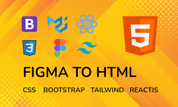 Do figma to html, figma to react, website design css bootstrap by ...