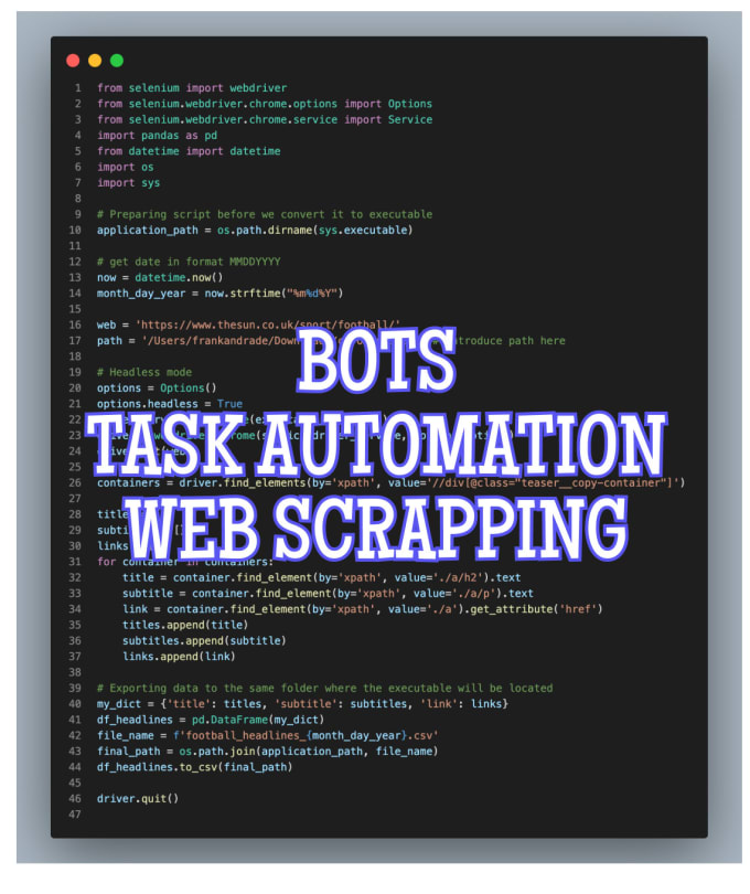 Create python bots, scripts, automate tedious tasks by Adrianisadev ...