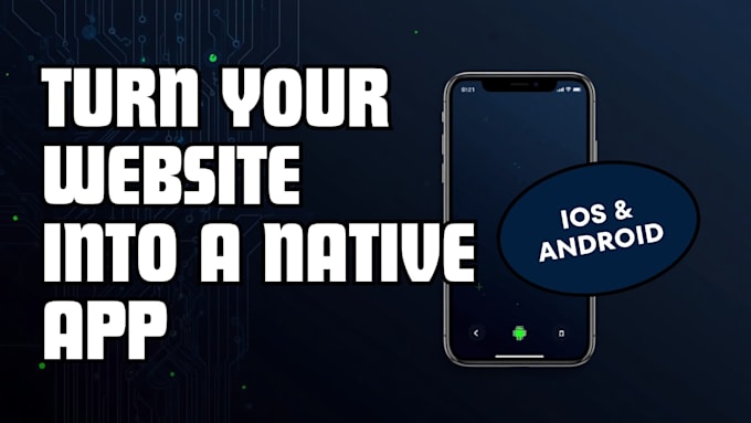 convert your website into a native ios and android app