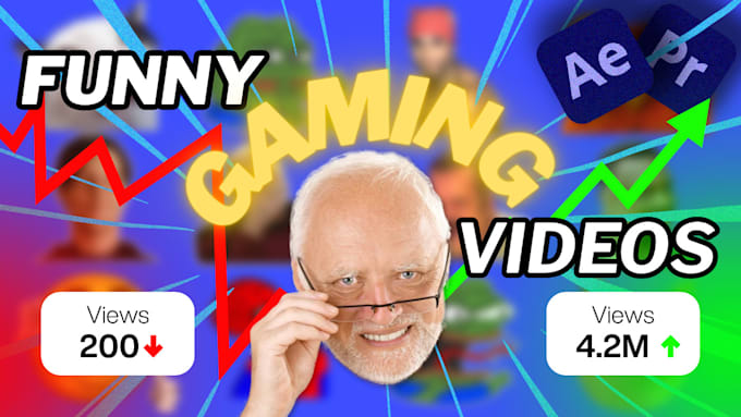 edit funny and engaging gaming videos for youtube