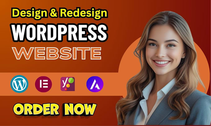 build design redesign develop clone wordpress website and landing page design
