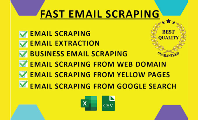 extract email for you from any website and social media platforms