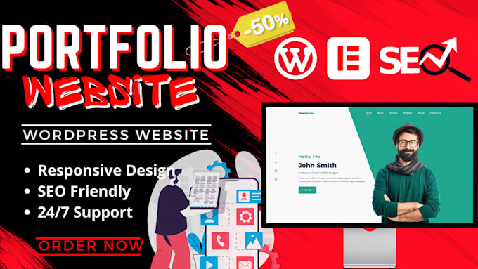design a personal website or portfolio using wordpress