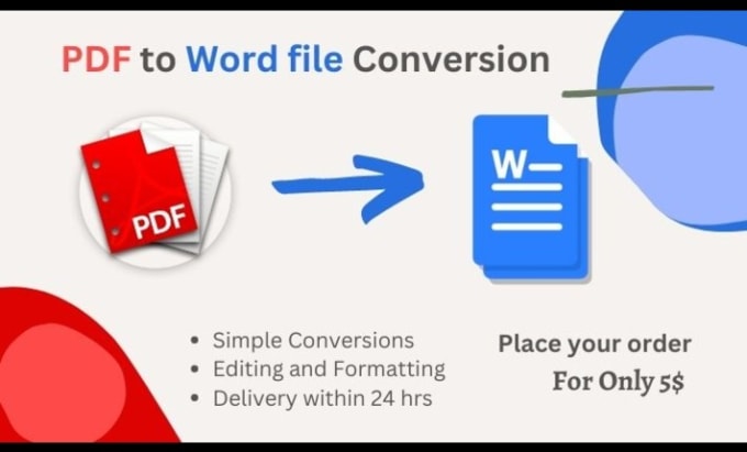 Manually convert pdf files to word file by Bishwas_h | Fiverr