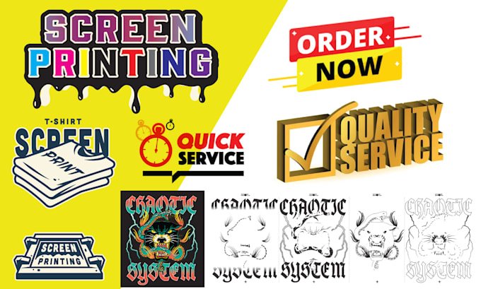 do silk screen print color separation as well as vector tracing within 3 hours