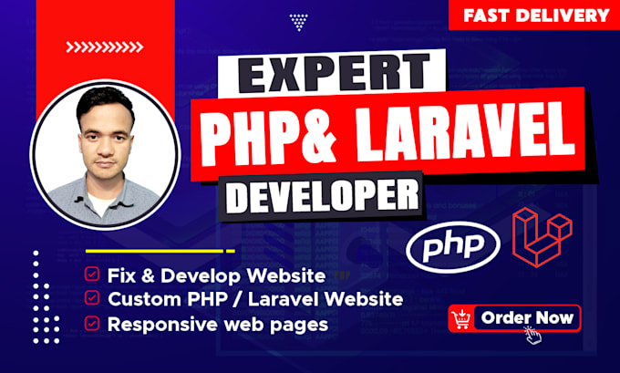 be your PHP laravel website developer and custom php website developer