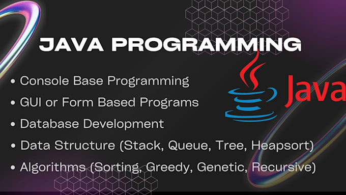 Assist you professionally in java programming by Graphicdesig612 | Fiverr