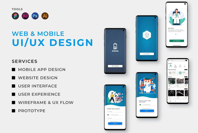 Do clean professional web landing page ui ux design figma within 8 ...