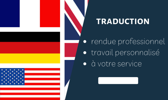 Traduire entre francais anglais et allemand