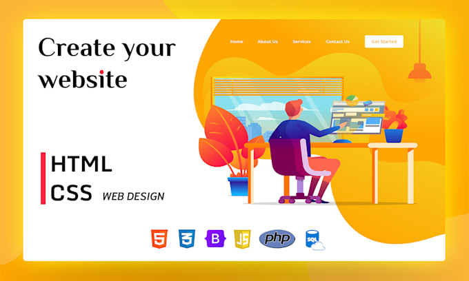 Design your dream website using html css and php by Dinethnimsar489 ...