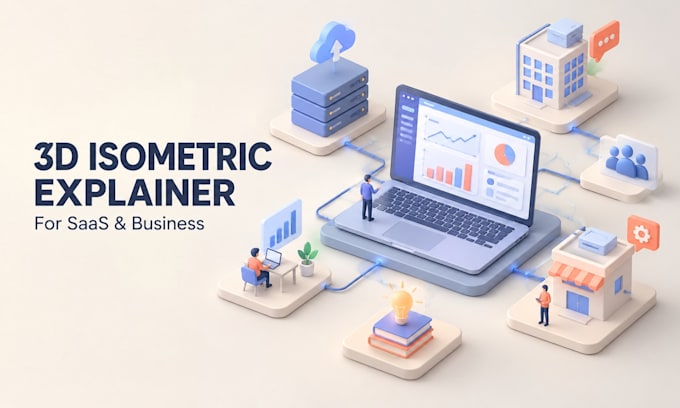 create a 3d isometric explainer video for your business