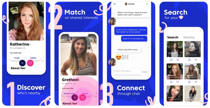 social media and dating app search