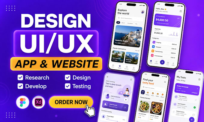 design mobile app ui ux design in figma