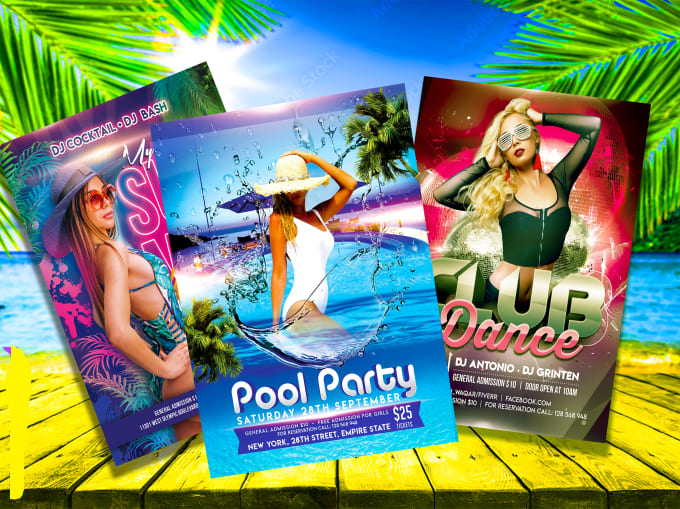 POOL PARTY logo. Free logo maker.